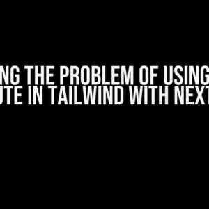 Solving the Problem of using ‘Fill’ attribute in Tailwind with Next.js App